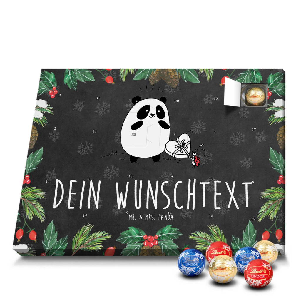 Personalisierter Kugel Markenschokolade Adventskalender Panda Dankeschön Personalisierter Kugel Markenschokolade Adventskalender