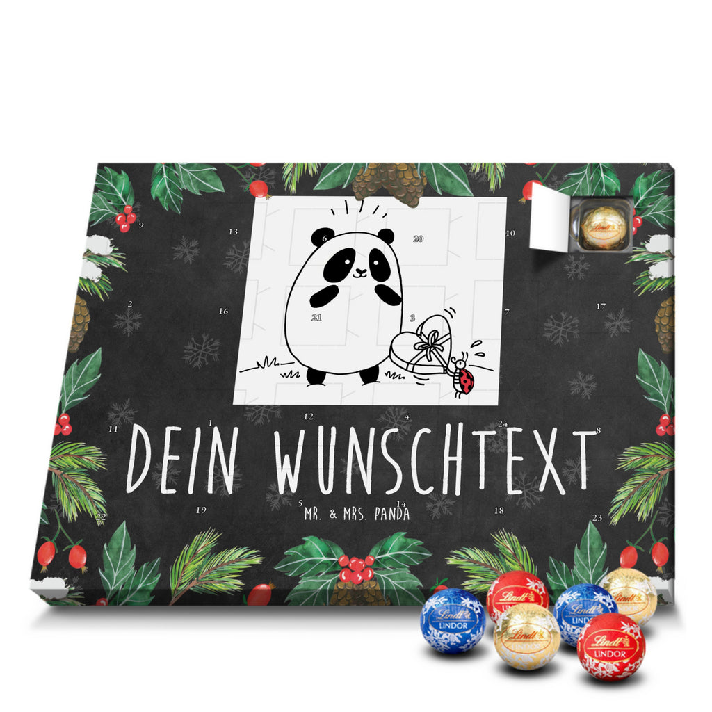 Personalisierter Kugel Markenschokolade Adventskalender Panda Dankeschön Personalisierter Kugel Markenschokolade Adventskalender