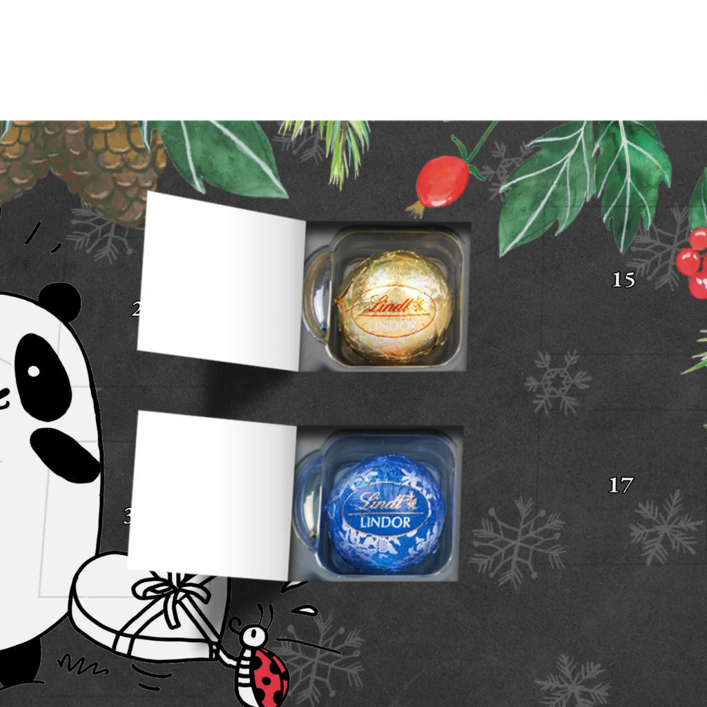 Personalisierter Kugel Markenschokolade Adventskalender Panda Dankeschön Personalisierter Kugel Markenschokolade Adventskalender