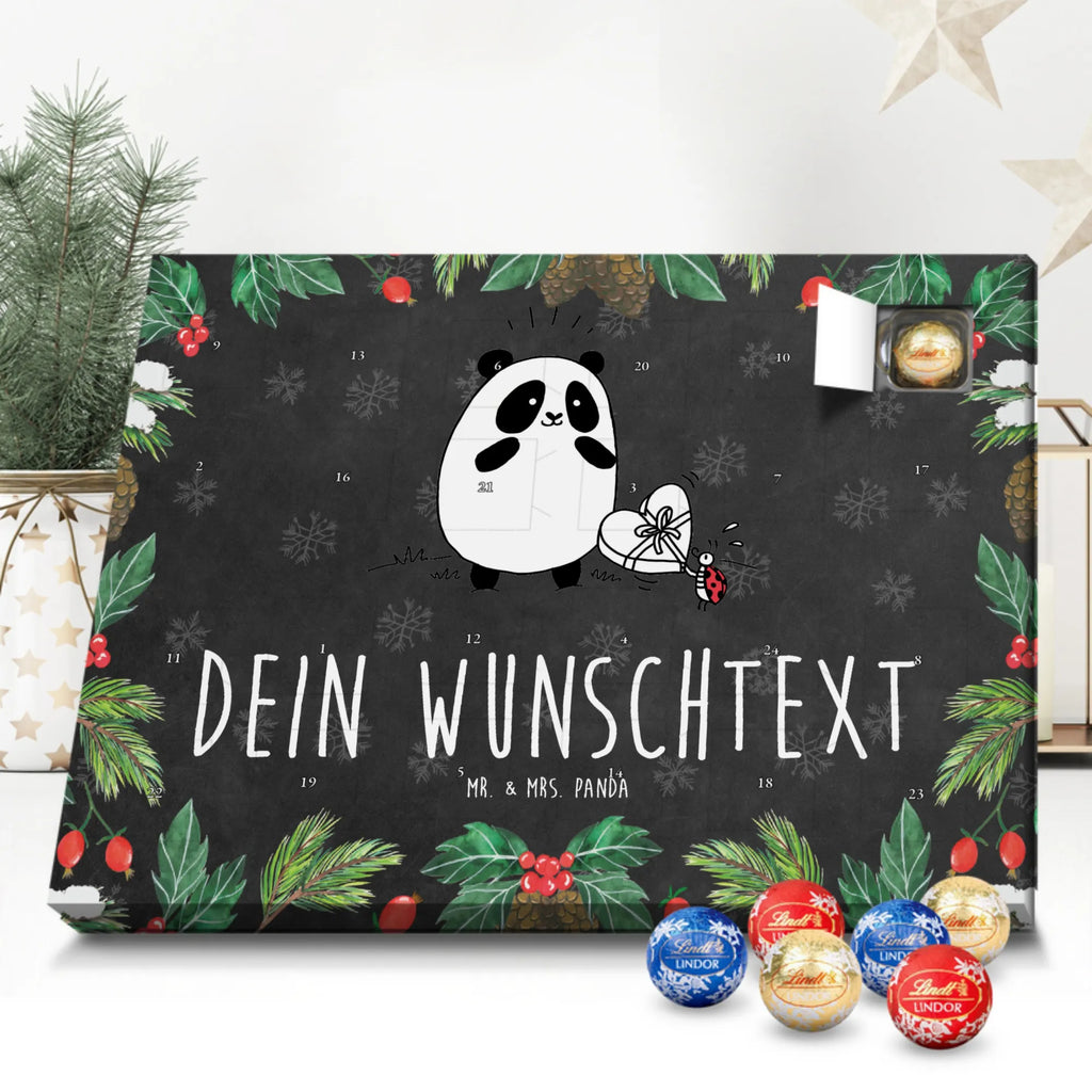 Personalisierter Kugel Markenschokolade Adventskalender Panda Dankeschön Personalisierter Kugel Markenschokolade Adventskalender