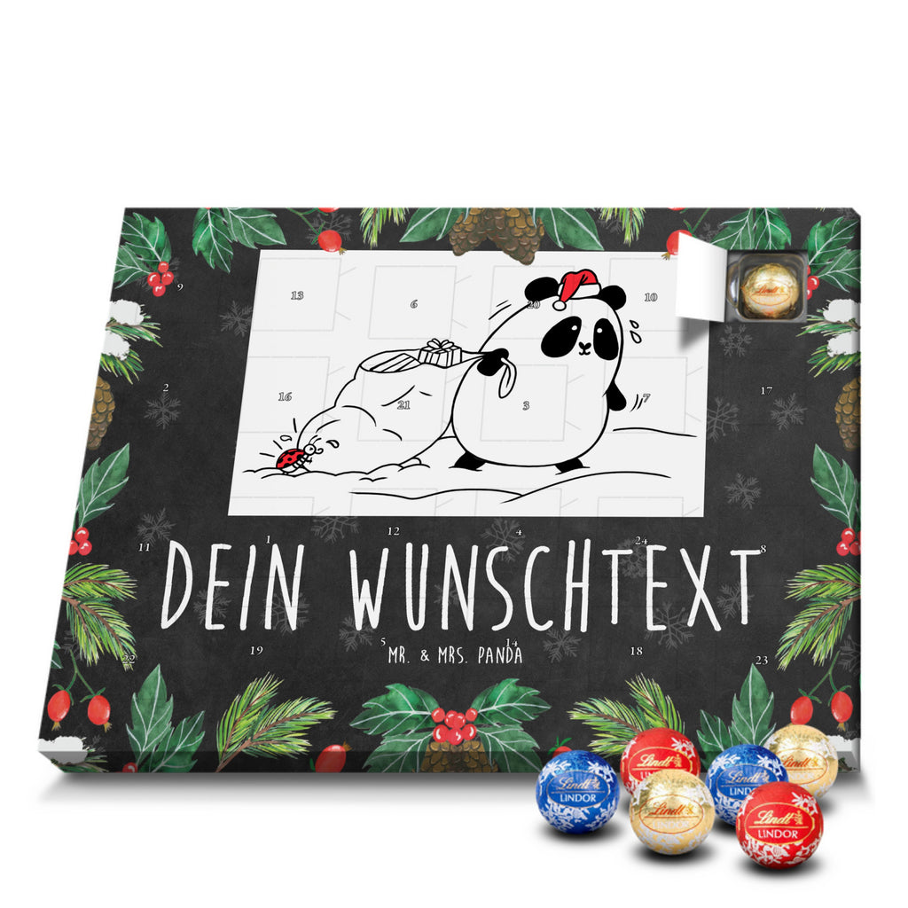 Personalisierter Kugel Markenschokolade Adventskalender Panda Weihnachten Personalisierter Kugel Markenschokolade Adventskalender