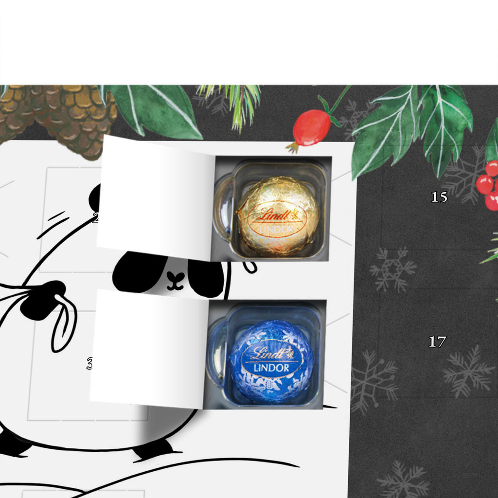 Personalisierter Kugel Markenschokolade Adventskalender Panda Weihnachten Personalisierter Kugel Markenschokolade Adventskalender