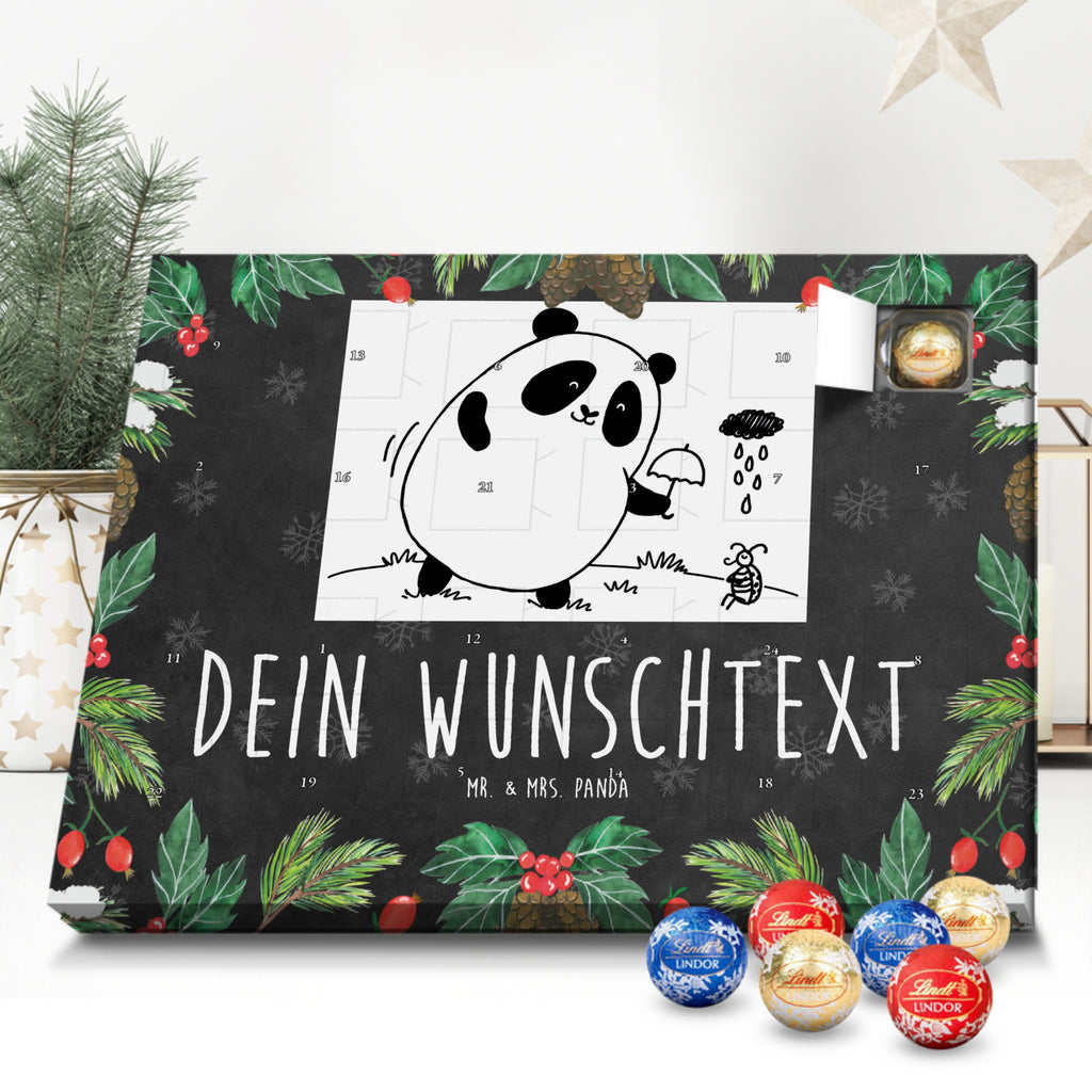 Personalisierter Kugel Markenschokolade Adventskalender Panda Zusammenhalt Personalisierter Kugel Markenschokolade Adventskalender