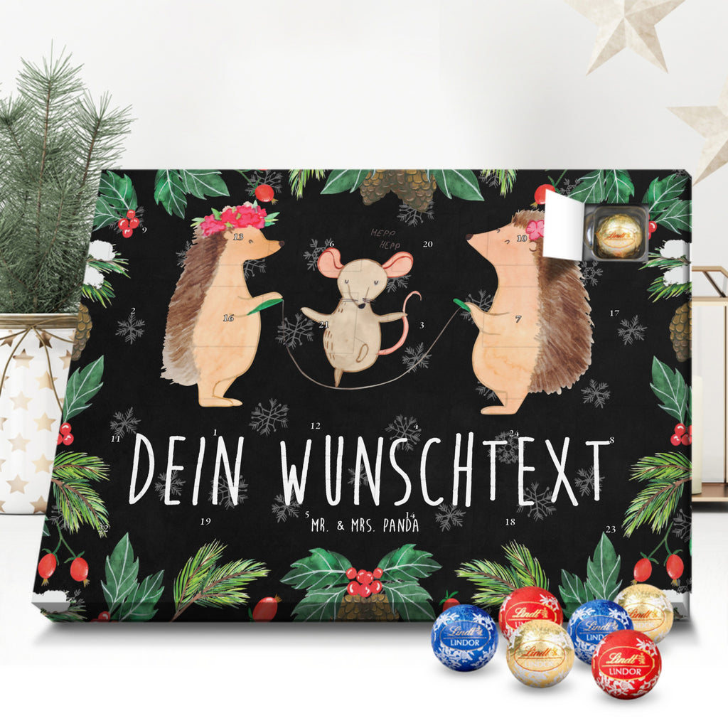 Personalisierter Kugel Markenschokolade Adventskalender Igel Seilhüpfen Personalisierter Kugel Markenschokolade Adventskalender, Tiermotive, Gute Laune, lustige Sprüche, Tiere, Igel, Maus, Seilspringen, Seilhüpfen, Kinder, Kindergarten