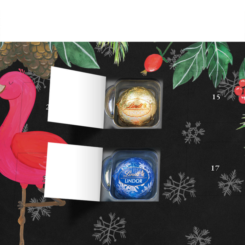 Personalisierter Kugel Markenschokolade Adventskalender Flamingo Yoga Personalisierter Kugel Markenschokolade Adventskalender, Flamingo, Vogel, Yoga, Namaste, Achtsamkeit, Yoga-Übung, Entspannung, Ärger, Aufregen, Tiefenentspannung