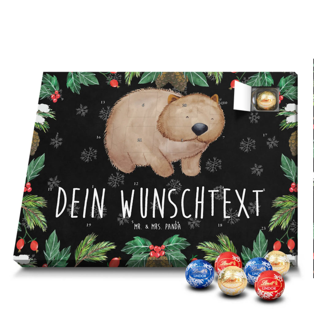 Personalisierter Kugel Markenschokolade Adventskalender Wombat Personalisierter Kugel Markenschokolade Adventskalender, Tiermotive, Gute Laune, lustige Sprüche, Tiere, Wombat, Das Leben ist schön, Motivation, Spruch, Australien