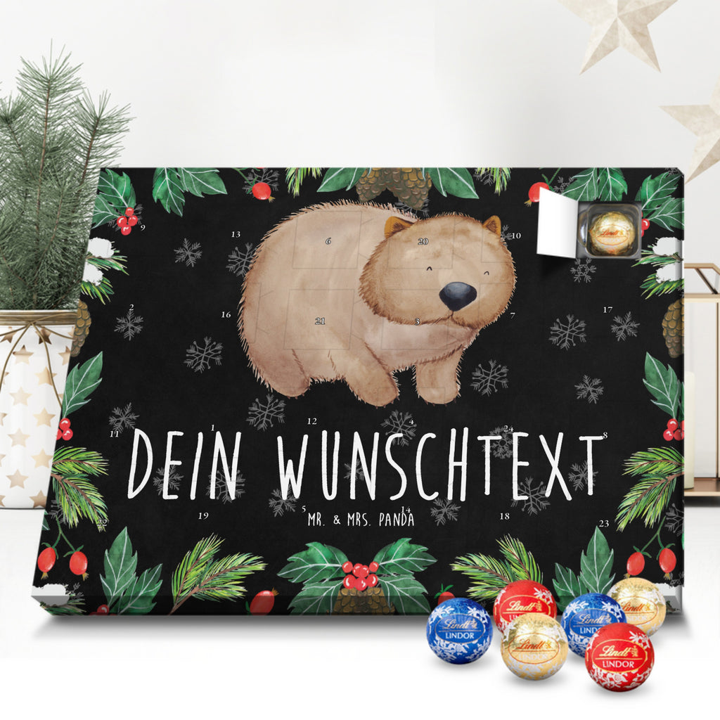 Personalisierter Kugel Markenschokolade Adventskalender Wombat Personalisierter Kugel Markenschokolade Adventskalender, Tiermotive, Gute Laune, lustige Sprüche, Tiere, Wombat, Das Leben ist schön, Motivation, Spruch, Australien