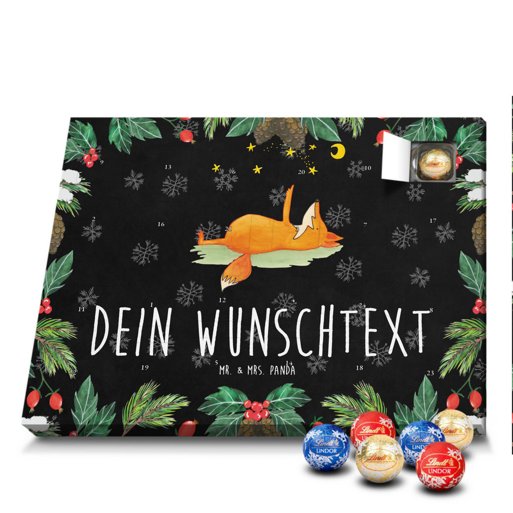 Personalisierter Kugel Markenschokolade Adventskalender Fuchs Sterne Personalisierter Kugel Markenschokolade Adventskalender, Fuchs, Füchse, tröstende Worte, Spruch positiv, Spruch schön, Romantik, Always Look on the Bright Side of Life