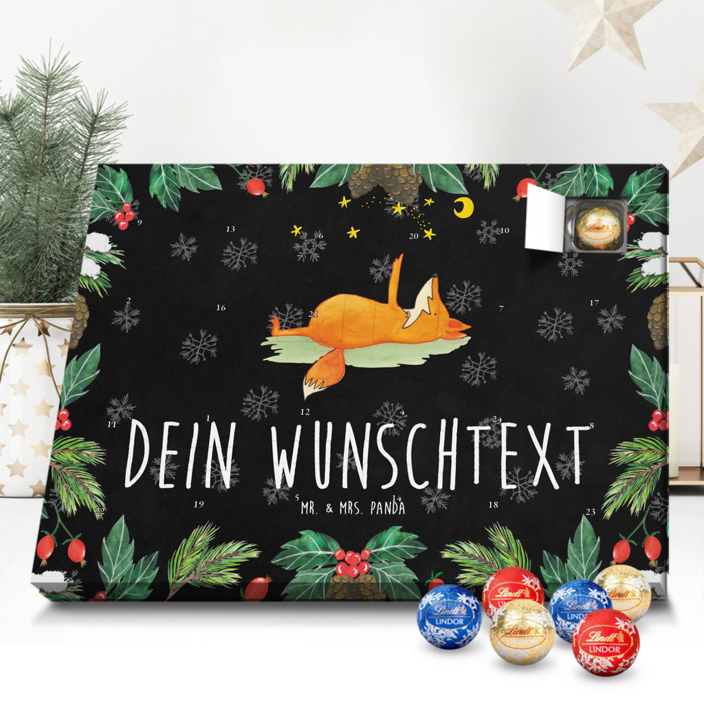 Personalisierter Kugel Markenschokolade Adventskalender Fuchs Sterne Personalisierter Kugel Markenschokolade Adventskalender, Fuchs, Füchse, tröstende Worte, Spruch positiv, Spruch schön, Romantik, Always Look on the Bright Side of Life