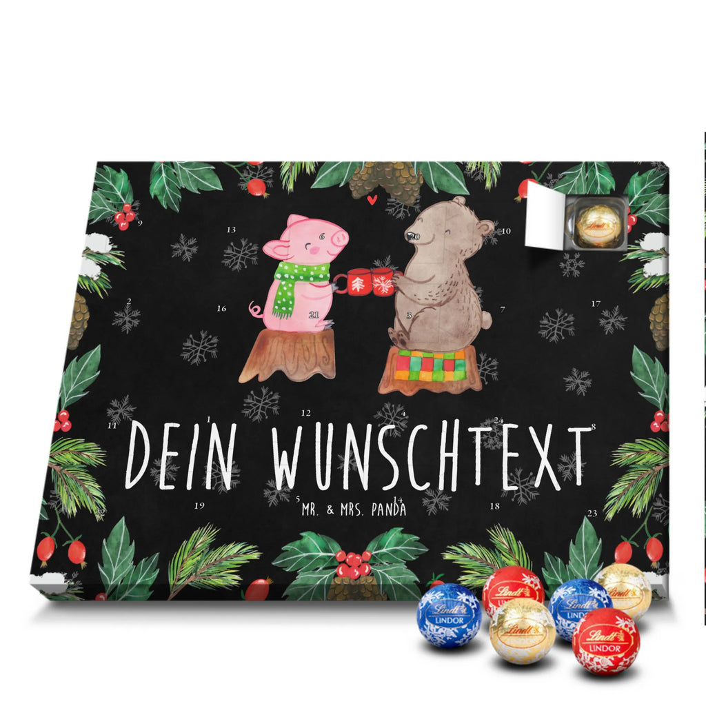 Personalisierter Kugel Markenschokolade Adventskalender Glühschwein Sause Personalisierter Kugel Markenschokolade Adventskalender, Winter, Weihnachten, Weihnachtsdeko, Nikolaus, Advent, Heiligabend, Wintermotiv, Prost, Alles Gute, Weihnachtszeit, Schwein, Bär