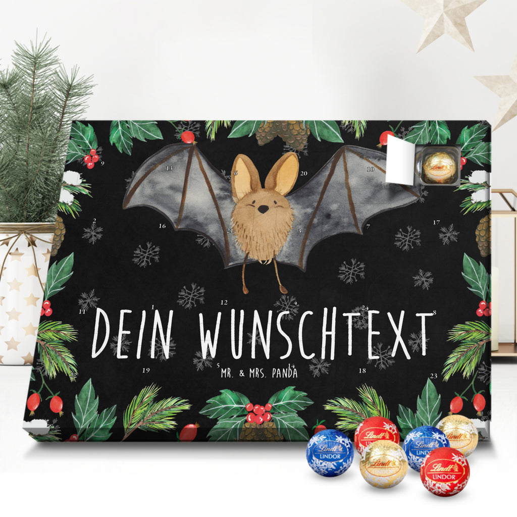 Personalisierter Kugel Markenschokolade Adventskalender Fledermaus Flügel Personalisierter Kugel Markenschokolade Adventskalender, Tiermotive, Gute Laune, lustige Sprüche, Tiere