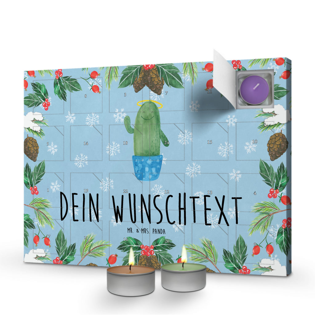 Personalisierter Duftkerzen Adventskalender Kaktus Heilig Personalisierter Duftkerzen Adventskalender, Kaktus, Kakteen, frech, lustig, Kind, Eltern, Familie, Bruder, Schwester, Schwestern, Freundin, Heiligenschein