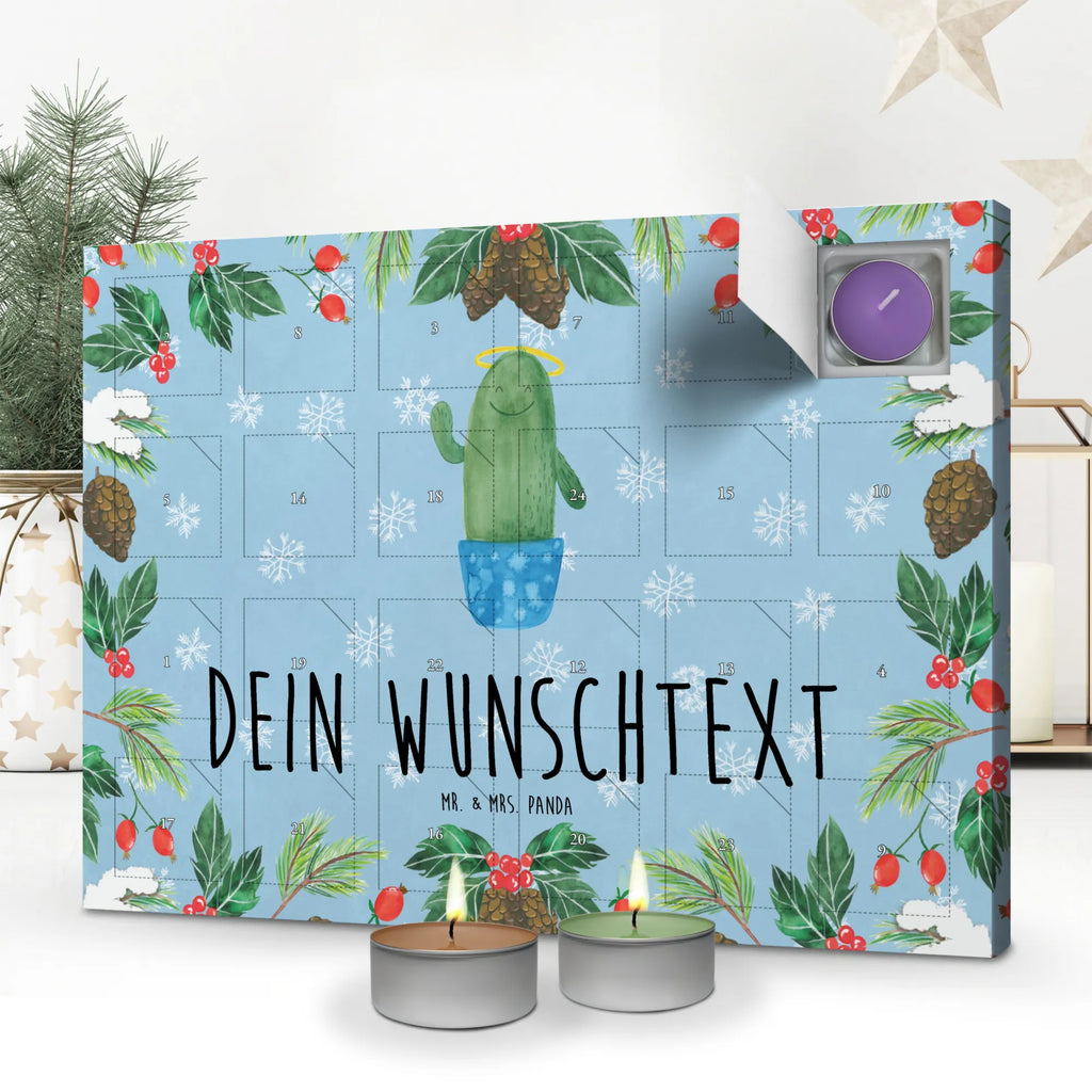 Personalisierter Duftkerzen Adventskalender Kaktus Heilig Personalisierter Duftkerzen Adventskalender, Kaktus, Kakteen, frech, lustig, Kind, Eltern, Familie, Bruder, Schwester, Schwestern, Freundin, Heiligenschein