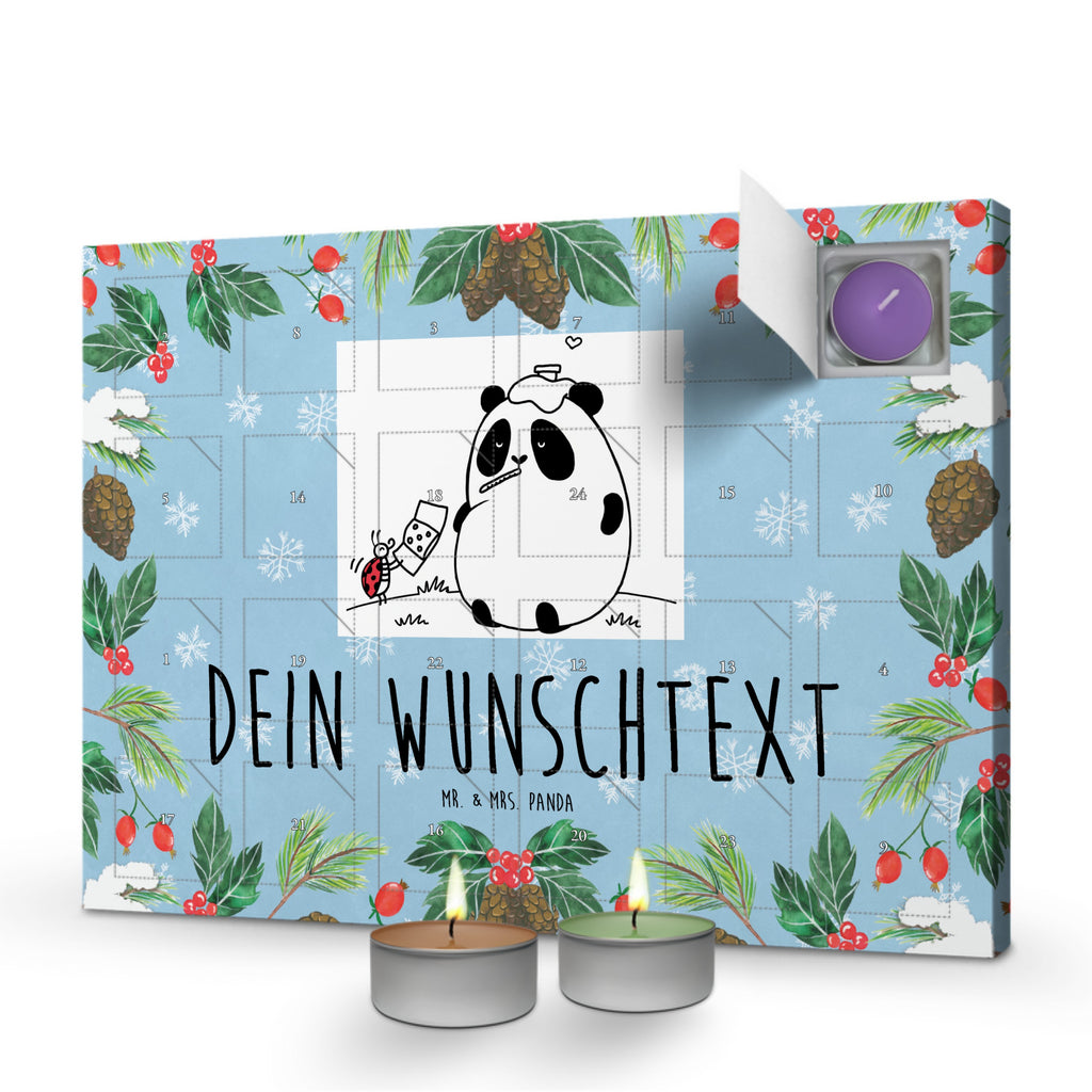 Personalisierter Duftkerzen Adventskalender Panda Gute Besserung Personalisierter Duftkerzen Adventskalender