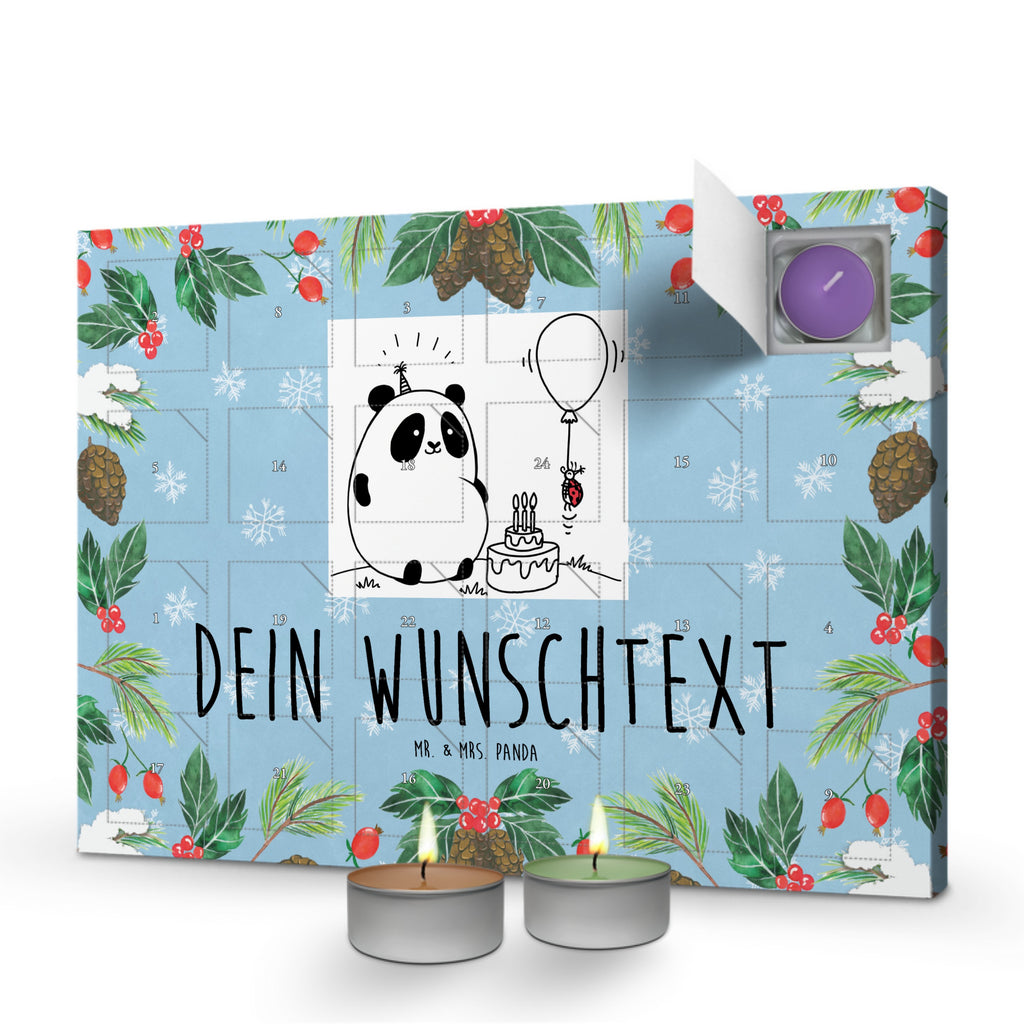 Personalisierter Duftkerzen Adventskalender Panda Geburtstag Personalisierter Duftkerzen Adventskalender