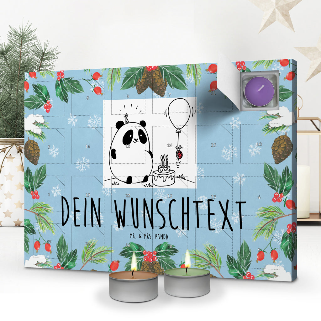 Personalisierter Duftkerzen Adventskalender Panda Geburtstag Personalisierter Duftkerzen Adventskalender