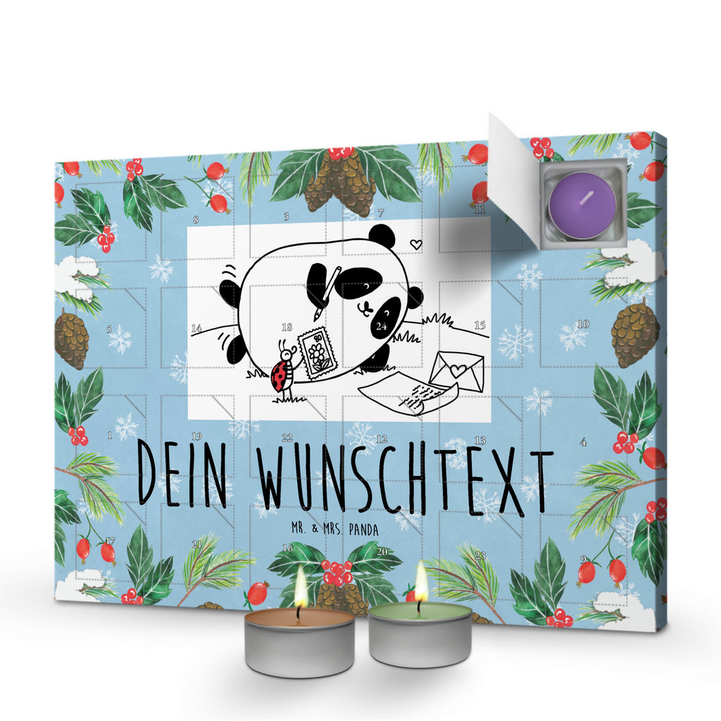 Personalisierter Duftkerzen Adventskalender Panda Vermissen Personalisierter Duftkerzen Adventskalender