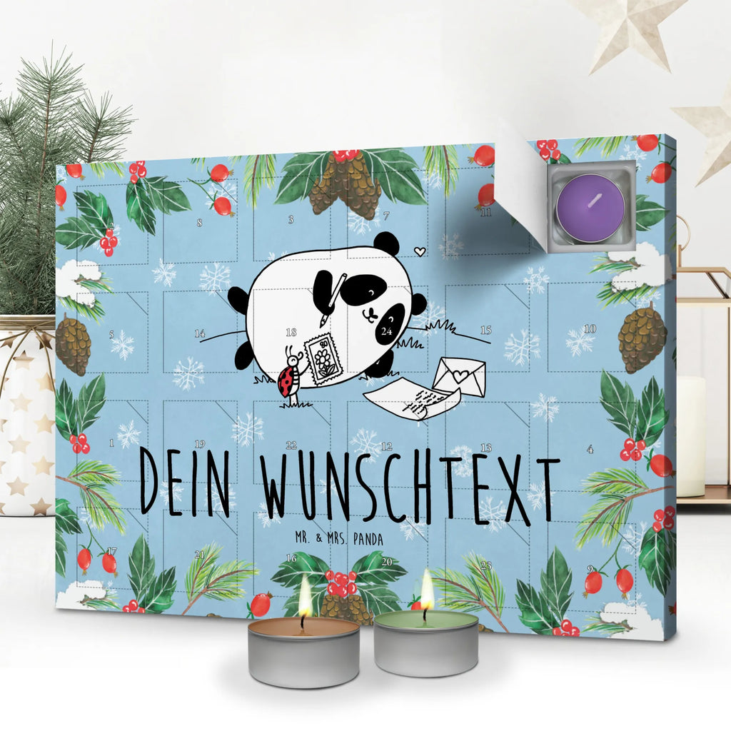 Personalisierter Duftkerzen Adventskalender Panda Vermissen Personalisierter Duftkerzen Adventskalender