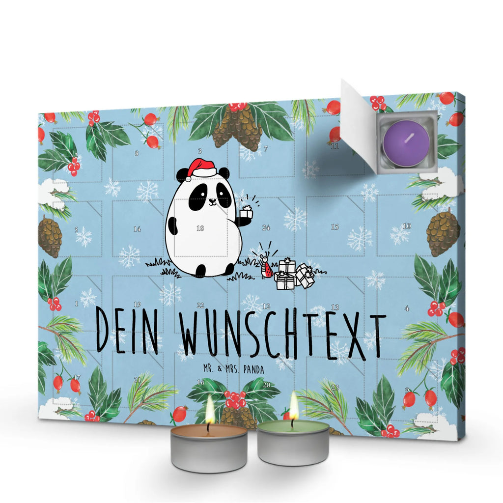 Personalisierter Duftkerzen Adventskalender Panda Weihnachtsgeschenk Personalisierter Duftkerzen Adventskalender