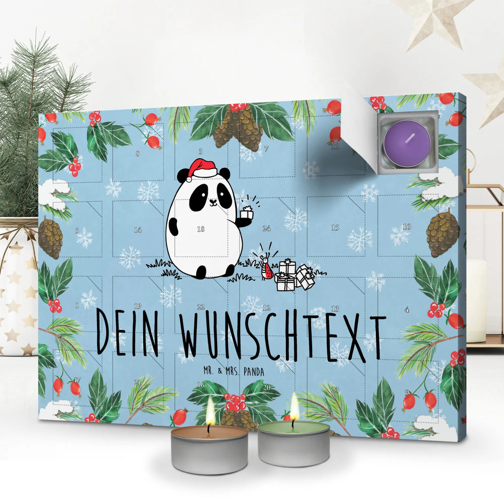 Personalisierter Duftkerzen Adventskalender Panda Weihnachtsgeschenk Personalisierter Duftkerzen Adventskalender