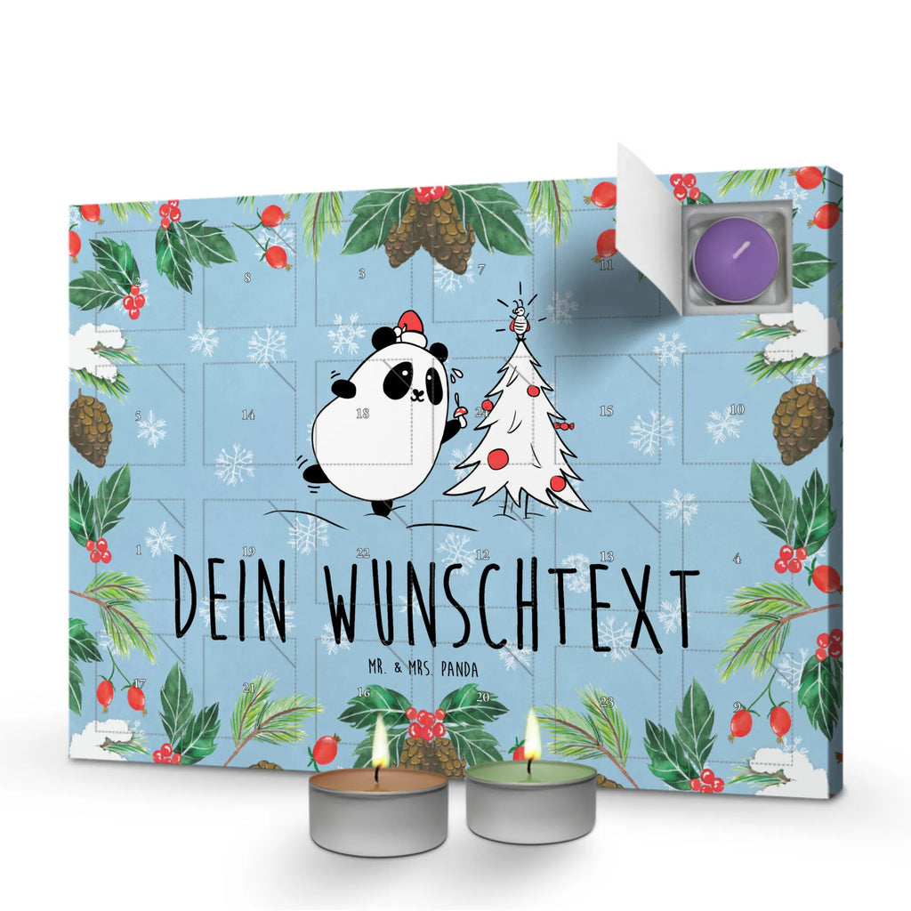 Personalisierter Duftkerzen Adventskalender Panda Weihnachtszeit Personalisierter Duftkerzen Adventskalender