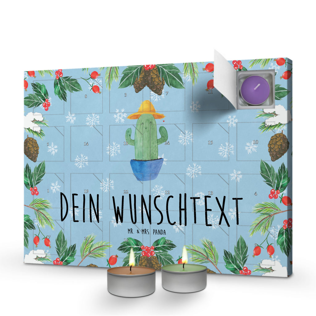 Personalisierter Duftkerzen Adventskalender Kaktus Hut Personalisierter Duftkerzen Adventskalender, Kaktus, Kakteen, Reisen, Weltreise, Weltenbummler, Reisetagebuch, Städtetrip, Kaktusliebe, Geschenkidee, Spruch, Motivation