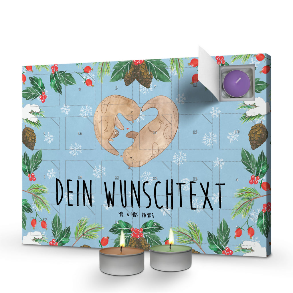 Personalisierter Duftkerzen Adventskalender Otter Herz Personalisierter Duftkerzen Adventskalender, Otter, Fischotter, Seeotter, Liebe, Herz, Liebesbeweis, Liebesgeschenk, Bessere Hälfte, Love you, Jahrestag, Hochzeitstag, Verlobung, gemeinsames Leben