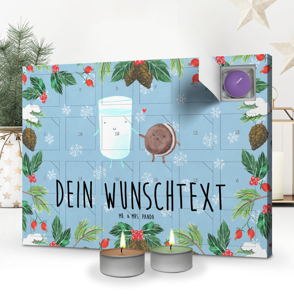 Personalisierter Duftkerzen Adventskalender Milch Keks Personalisierter Duftkerzen Adventskalender, Tiermotive, Gute Laune, lustige Sprüche, Tiere, Milk, Cookie, Milch, Keks, Kekse, Kaffee, Einladung Frühstück, Motiv süß, romantisch, perfektes Paar