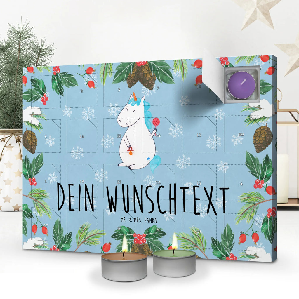 Personalisierter Duftkerzen Adventskalender Einhorn Baby Personalisierter Duftkerzen Adventskalender, Einhorn, Einhörner, Einhorn Deko, Pegasus, Unicorn, Mutter, Geburt, Geburtstag, erstes Kind, Baby, Babyglück, Nachwuchs, Eltern, Party, Kind, Schnuller