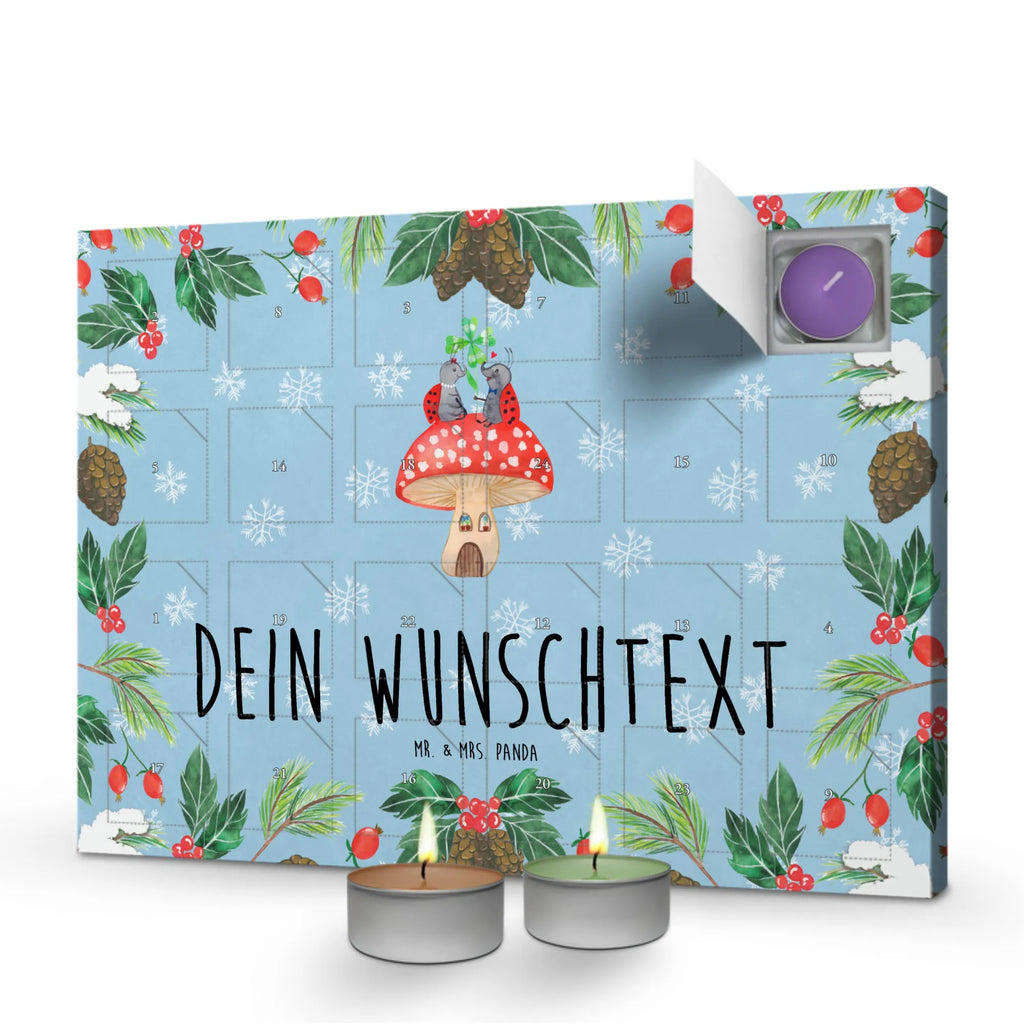 Personalisierter Duftkerzen Adventskalender Marienkäfer Fliegenpilz Personalisierter Duftkerzen Adventskalender, Tiermotive, Gute Laune, lustige Sprüche, Tiere, Haus, Wohnung, zuhause, Fliegenpilz, Marienkäfer, Fleigenpilzhaus