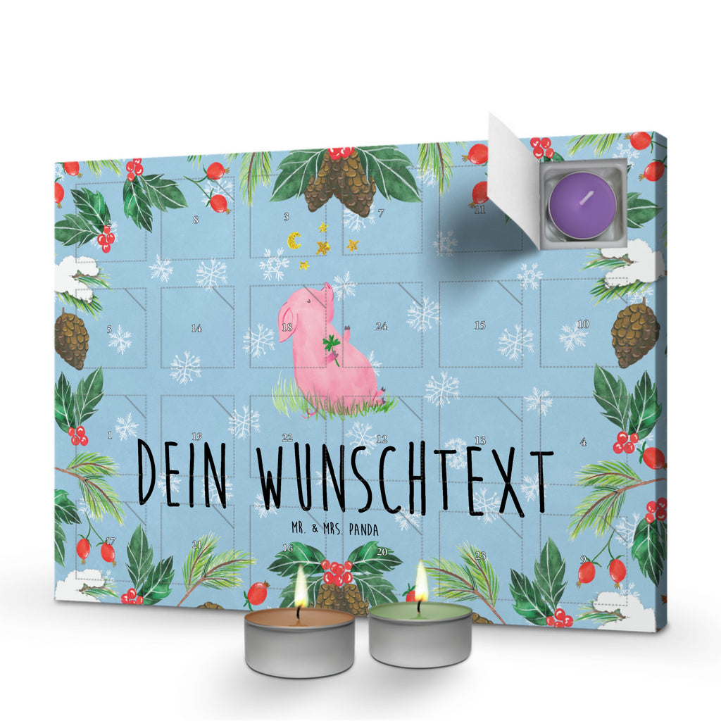 Personalisierter Duftkerzen Adventskalender Schwein Glück Personalisierter Duftkerzen Adventskalender, Tiermotive, Gute Laune, lustige Sprüche, Tiere, Glücksschwein. Glück, Schwein, Schweinchen, Sterne, Sernchen, Ziele, Träume, Motivation, Glücksbringer