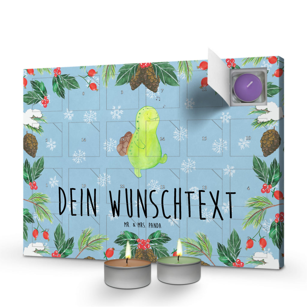 Personalisierter Duftkerzen Adventskalender Schildkröte Pfeifen Personalisierter Duftkerzen Adventskalender, Schildkröte, Schildi, Schildkröten, fröhlich, Glück, Motivation, Lebensfreude, Depression, Trennung, Neuanfang