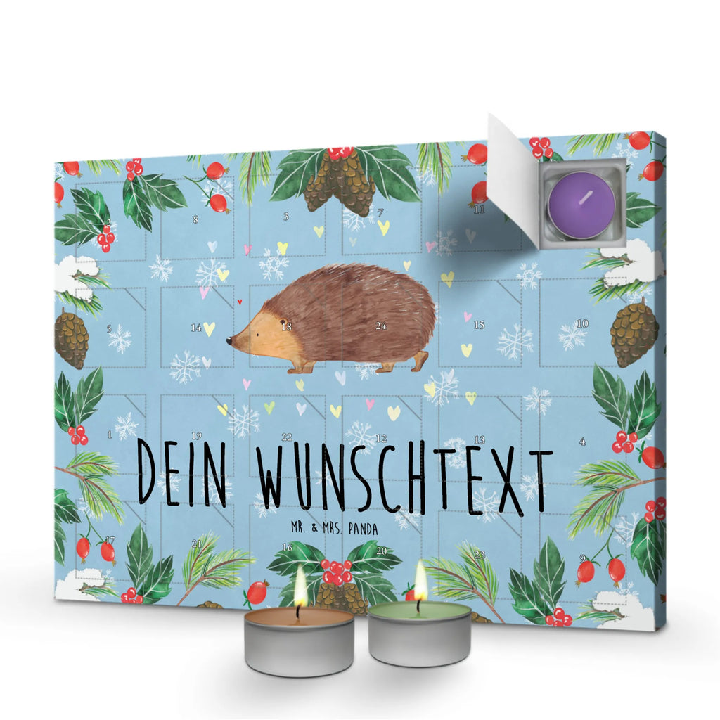 Personalisierter Duftkerzen Adventskalender Igel Herzen Personalisierter Duftkerzen Adventskalender, Tiermotive, Gute Laune, lustige Sprüche, Tiere, Liebe, Herz, Herzen, Igel, Vertrauen, Kuss, Leben