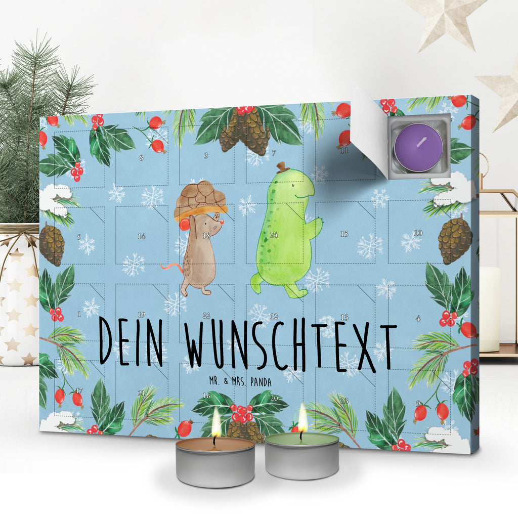 Personalisierter Duftkerzen Adventskalender Schildkröte Maus Personalisierter Duftkerzen Adventskalender, Schildkröte, Maus, Freunde, Freundinnen, beste Freunde, beste Freundinnen