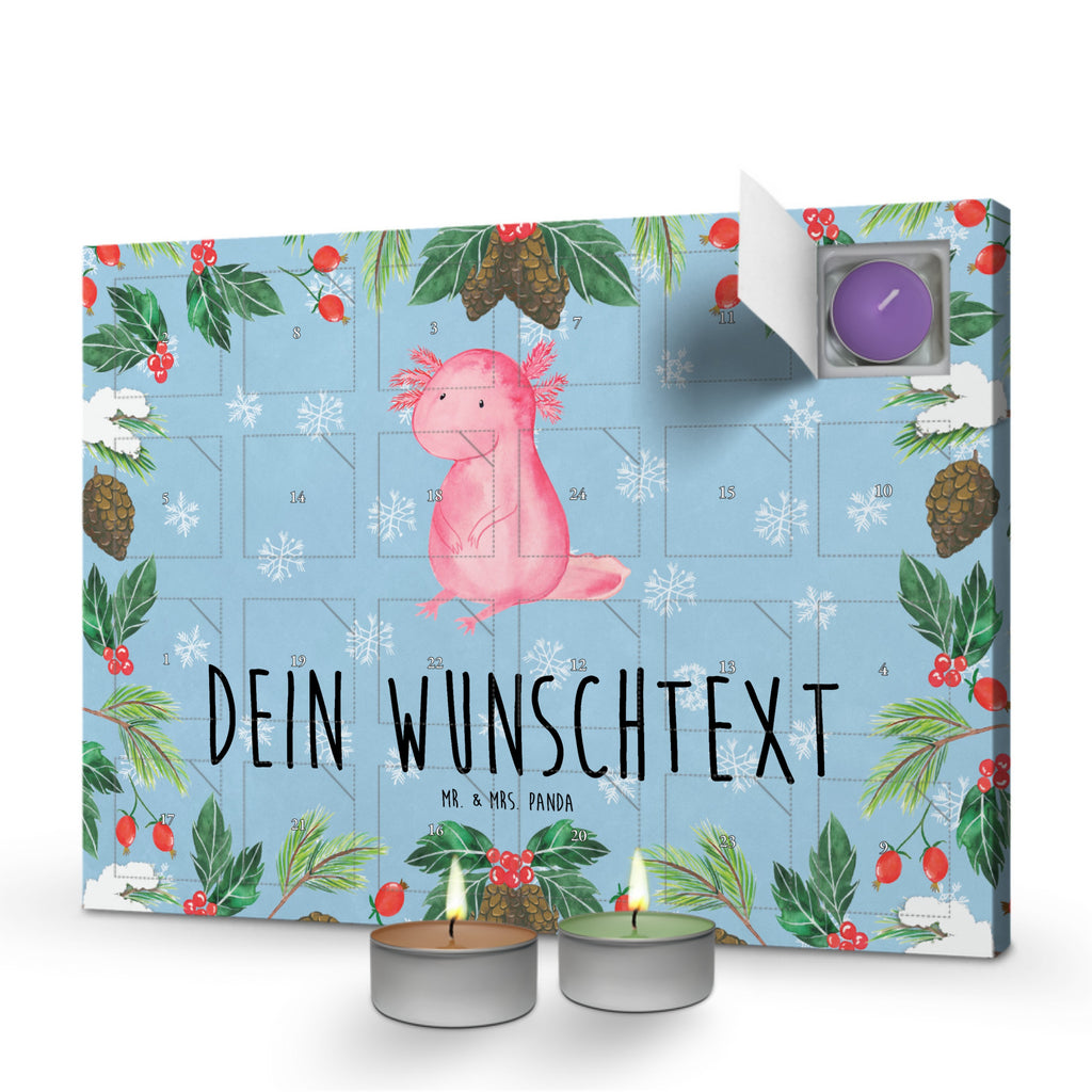 Personalisierter Duftkerzen Adventskalender Axolotl null Personalisierter Duftkerzen Adventskalender, Axolotl, Molch, Axolot, vergnügt, fröhlich, zufrieden, Lebensstil, Weisheit, Lebensweisheit, Liebe, Freundin