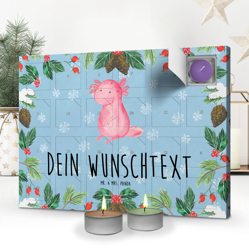 Personalisierter Duftkerzen Adventskalender Axolotl null Personalisierter Duftkerzen Adventskalender, Axolotl, Molch, Axolot, vergnügt, fröhlich, zufrieden, Lebensstil, Weisheit, Lebensweisheit, Liebe, Freundin