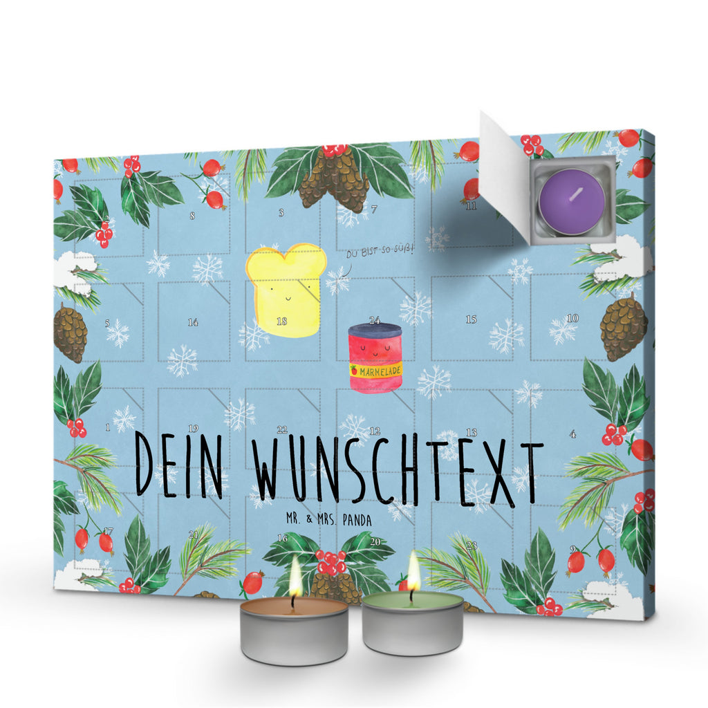 Personalisierter Duftkerzen Adventskalender Toast Marmelade Personalisierter Duftkerzen Adventskalender, Tiermotive, Gute Laune, lustige Sprüche, Tiere, Toast, Marmelade, Dreamteam, süße Postkarte, süß, Küche Deko, Küche Spruch, Frühstück Einladung, Brot, Toastbrot