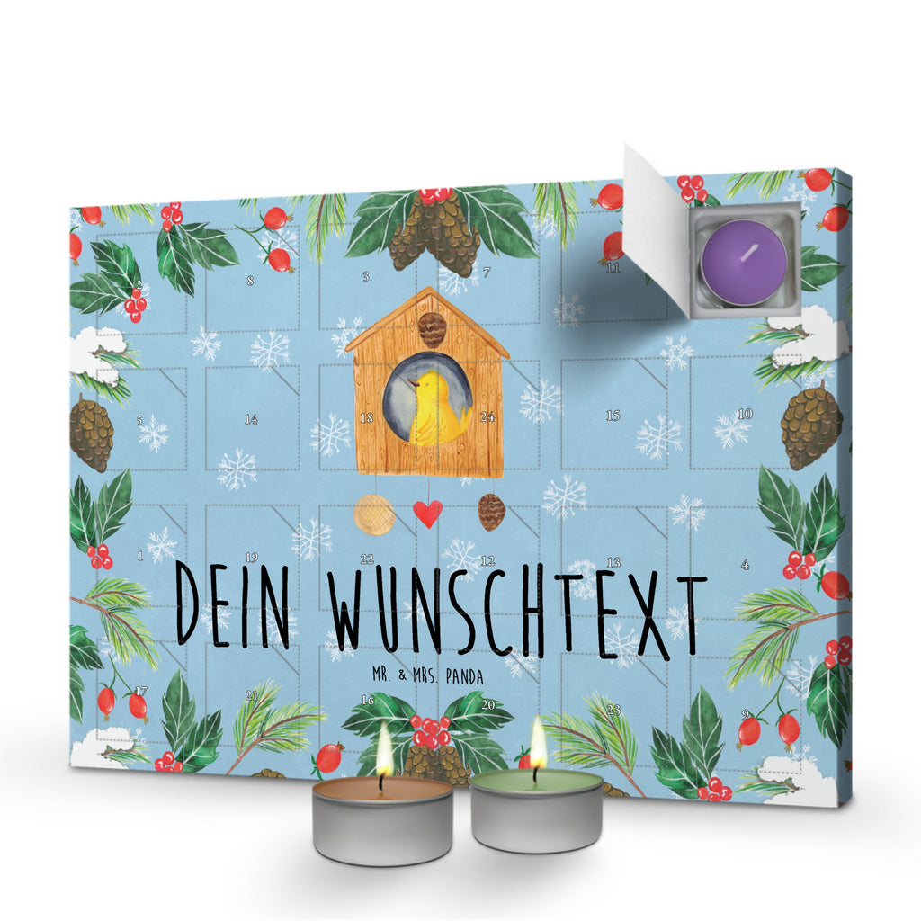 Personalisierter Duftkerzen Adventskalender Vogel Haus Personalisierter Duftkerzen Adventskalender, Tiermotive, Gute Laune, lustige Sprüche, Tiere, Vogel, Vögel, Vogelhaus, Vogelhäuschen, Home sweet home, Zuhause, Nest, Eigenheim, Familie, Wohnung, Haus, unser Haus, Lieblingsort, Castle