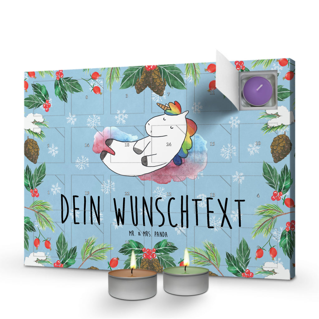 Personalisierter Duftkerzen Adventskalender Einhorn Wolke 7 Personalisierter Duftkerzen Adventskalender, Einhorn, Einhörner, Einhorn Deko, Pegasus, Unicorn, verliebt, Menschen, witzig, lustig, Geschenk, Glaube, Realität, Lächeln