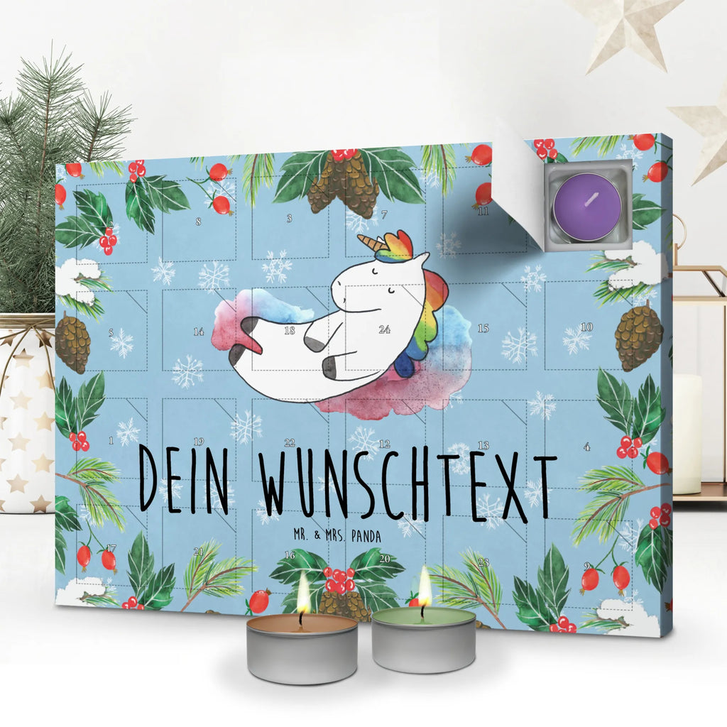 Personalisierter Duftkerzen Adventskalender Einhorn Wolke 7 Personalisierter Duftkerzen Adventskalender, Einhorn, Einhörner, Einhorn Deko, Pegasus, Unicorn, verliebt, Menschen, witzig, lustig, Geschenk, Glaube, Realität, Lächeln