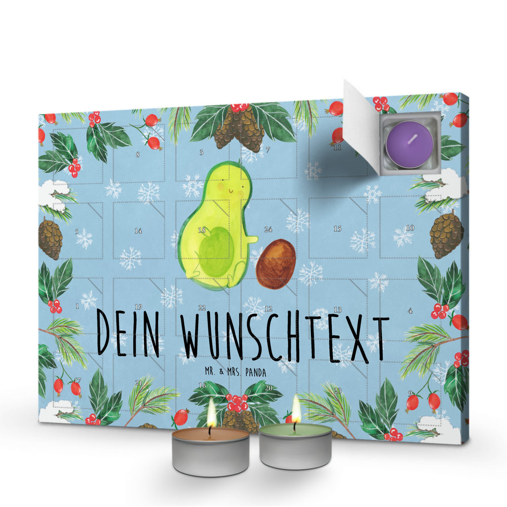 Personalisierter Duftkerzen Adventskalender Avocado Kern rollt Personalisierter Duftkerzen Adventskalender, Avocado, Veggie, Vegan, Gesund, Avocados, Schwanger, Geburt, Geburtstag, Säugling, Kind, erstes Kind, zur Geburt, Schwangerschaft, Babyparty, Baby, große Liebe, Liebe, Love