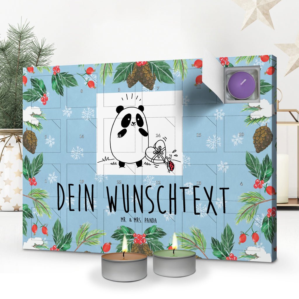 Personalisierter Duftkerzen Adventskalender Panda Dankeschön Personalisierter Duftkerzen Adventskalender