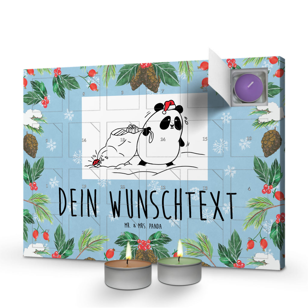 Personalisierter Duftkerzen Adventskalender Panda Weihnachten Personalisierter Duftkerzen Adventskalender