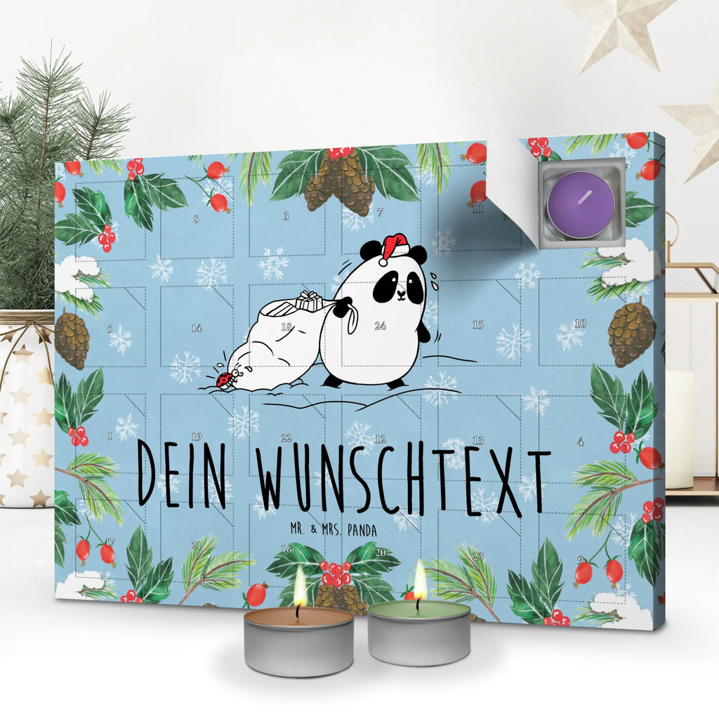 Personalisierter Duftkerzen Adventskalender Panda Weihnachten Personalisierter Duftkerzen Adventskalender