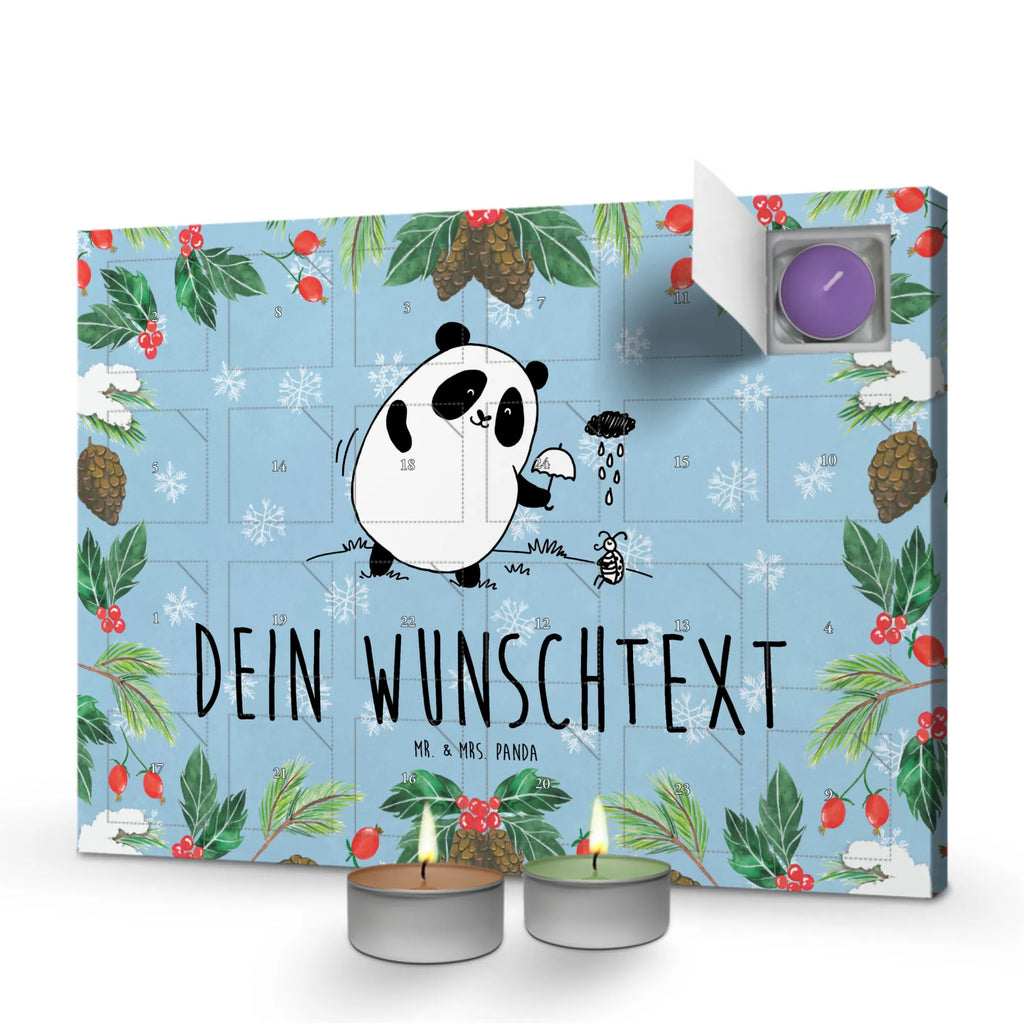 Personalisierter Duftkerzen Adventskalender Panda Zusammenhalt Personalisierter Duftkerzen Adventskalender