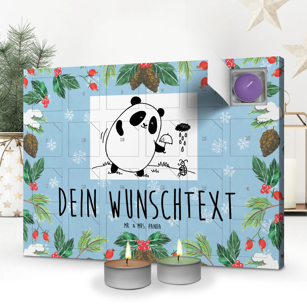 Personalisierter Duftkerzen Adventskalender Panda Zusammenhalt Personalisierter Duftkerzen Adventskalender