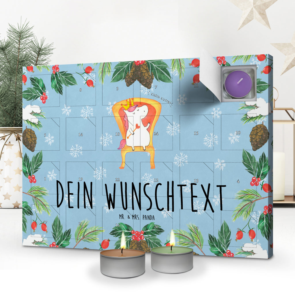 Personalisierter Duftkerzen Adventskalender Einhorn König Personalisierter Duftkerzen Adventskalender, Einhorn, Einhörner, Einhorn Deko, Pegasus, Unicorn, König, Präsident, Bundeskanzler, Herrscher, Kaiser, Prinzessin, Krone