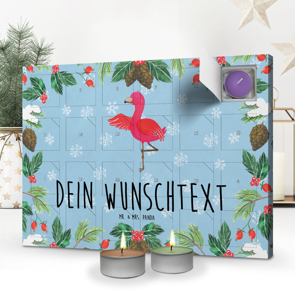 Personalisierter Duftkerzen Adventskalender Flamingo Yoga Personalisierter Duftkerzen Adventskalender, Flamingo, Vogel, Yoga, Namaste, Achtsamkeit, Yoga-Übung, Entspannung, Ärger, Aufregen, Tiefenentspannung