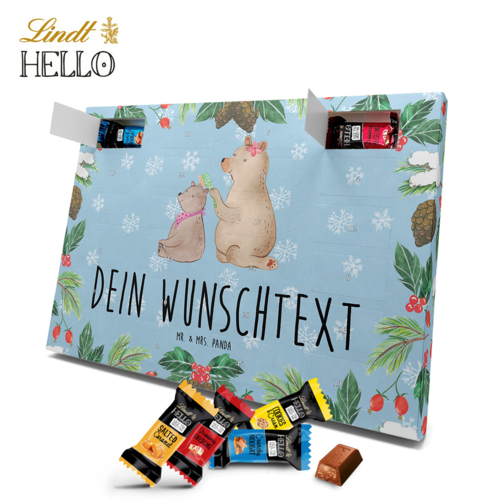 Personalisierter Markenschokolade Adventskalender Bär Kind Personalisierter Adventskalender, Familie, Vatertag, Muttertag, Bruder, Schwester, Mama, Papa, Oma, Opa, Geschenk, Mutti, Mutter