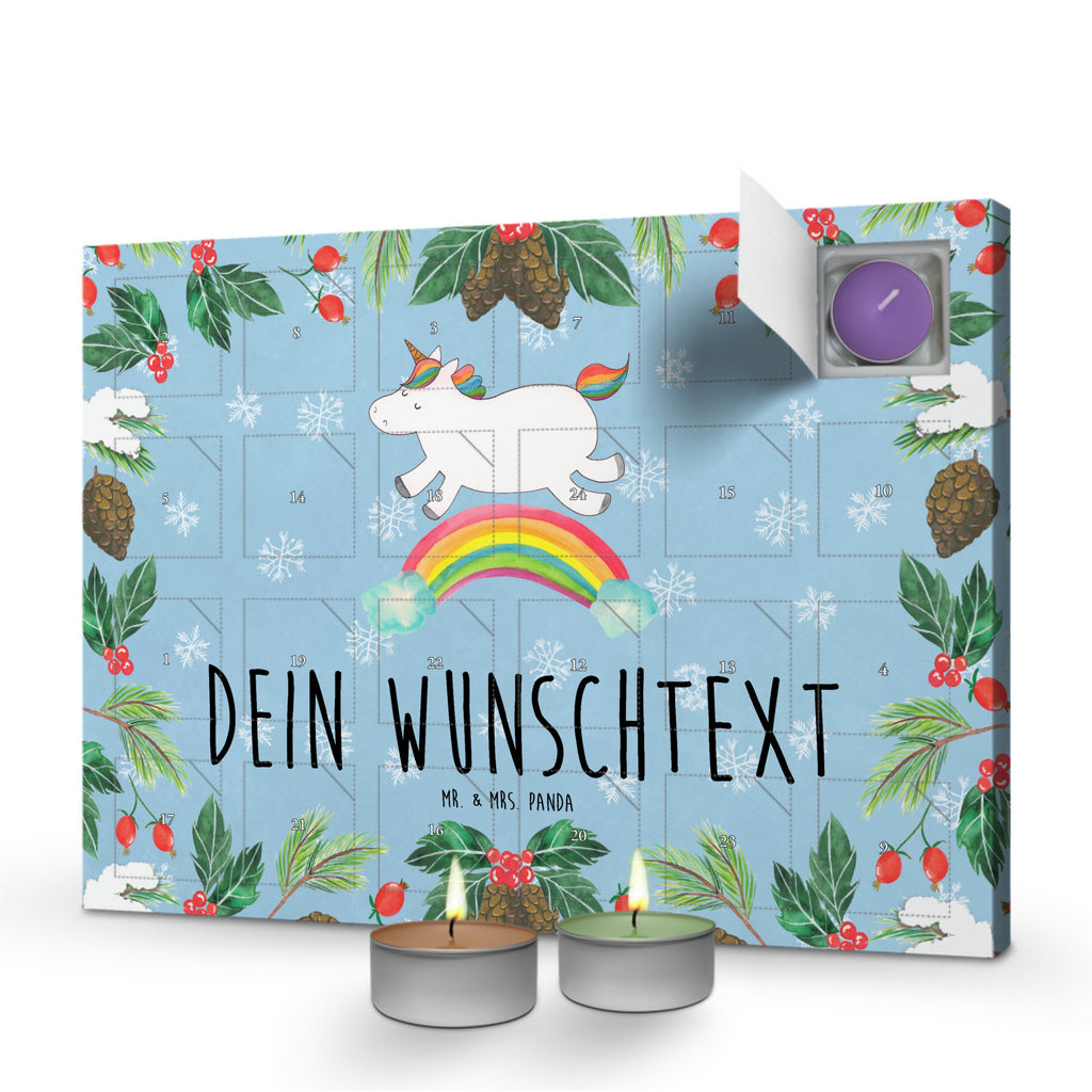 Personalisierter Duftkerzen Adventskalender Einhorn Regenbogen Personalisierter Duftkerzen Adventskalender, Einhorn, Einhörner, Einhorn Deko, Pegasus, Unicorn, Regenbogen, Glitzer, Einhornpower, Erwachsenwerden, Einhornautobahn